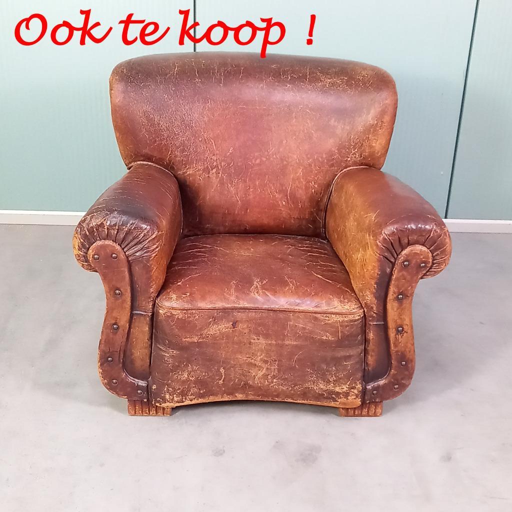 Vintage Leren Chesterfield Clubfauteuil In Barokstijl image 16