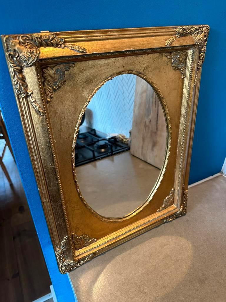 Franse Barok Spiegel Met Verguld Gouden Lijst image 5