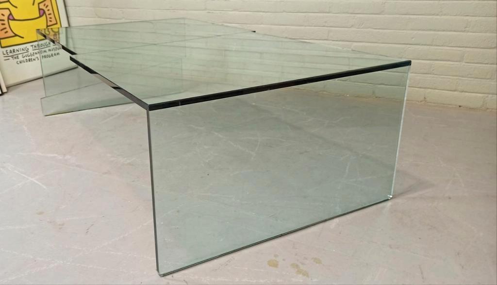 Vintage Design Glazen Salontafel, Postmoder image 18
