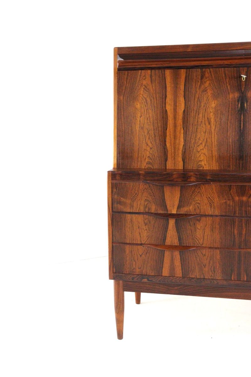 Erling Torvits Voor Klim Møbelfabrik Palissander Secretaire Bureau Kast Vintage Deens image 14