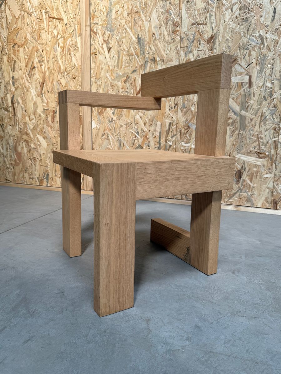 In Style Van Rietveld Steltman Houten Stoel image 9