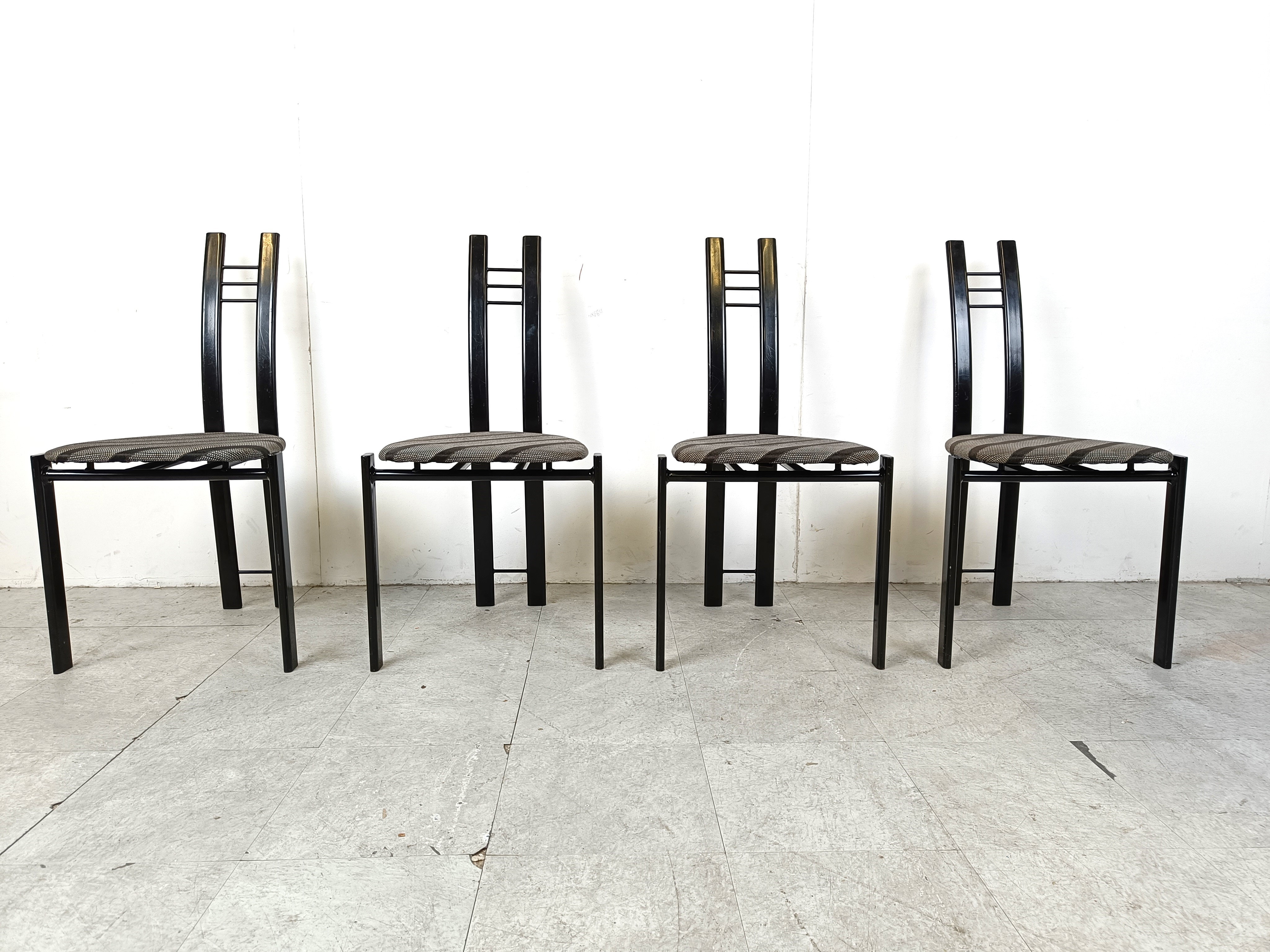 Post Modern Dining Chairs, 1980s Set Of 4 image 2