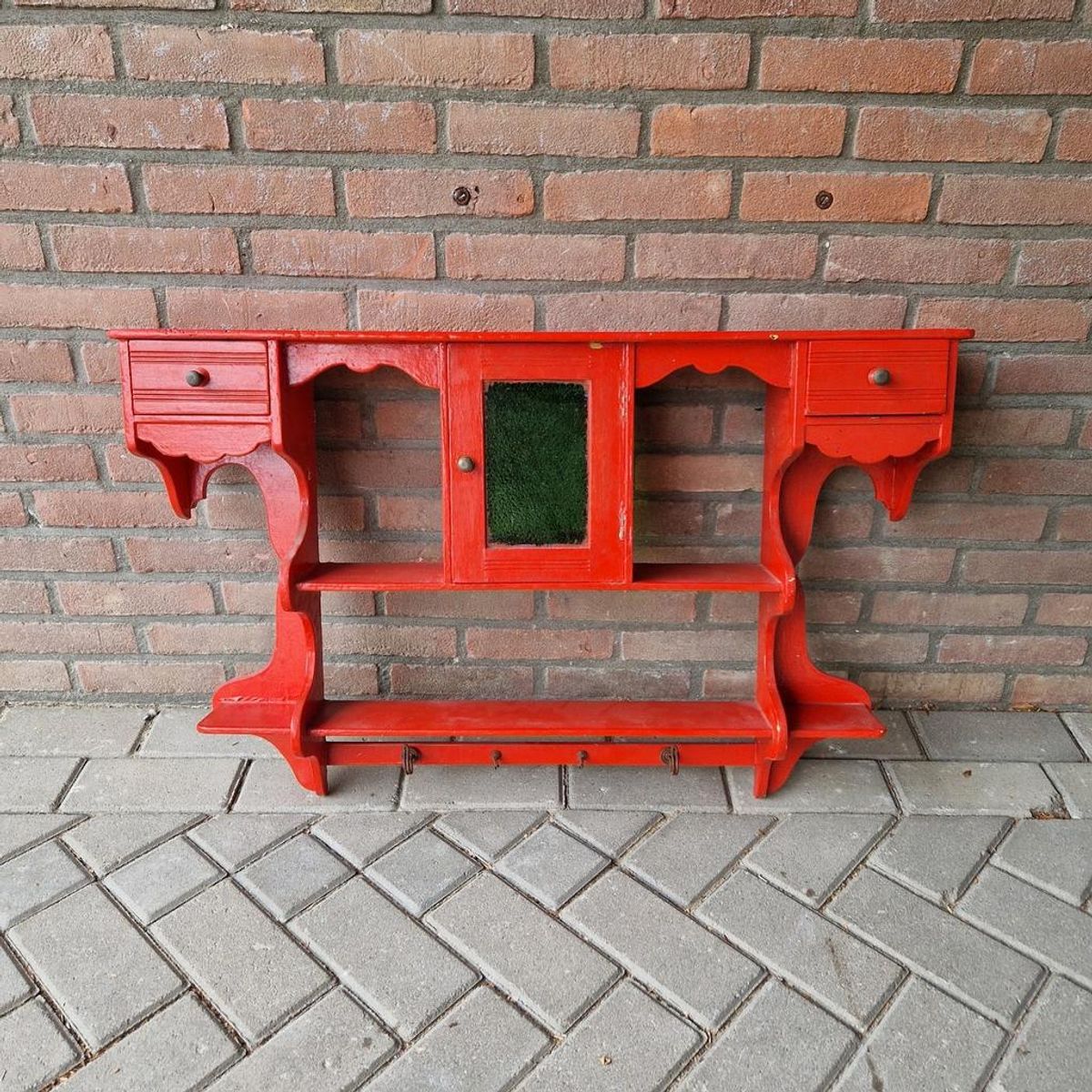 Antiek Keukenrek Houten Regaal Brocante image 2