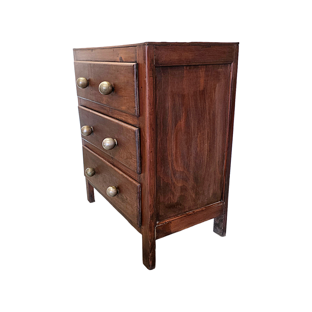 Oude Franse 3 Laden Commode, Circa 1940 image 4