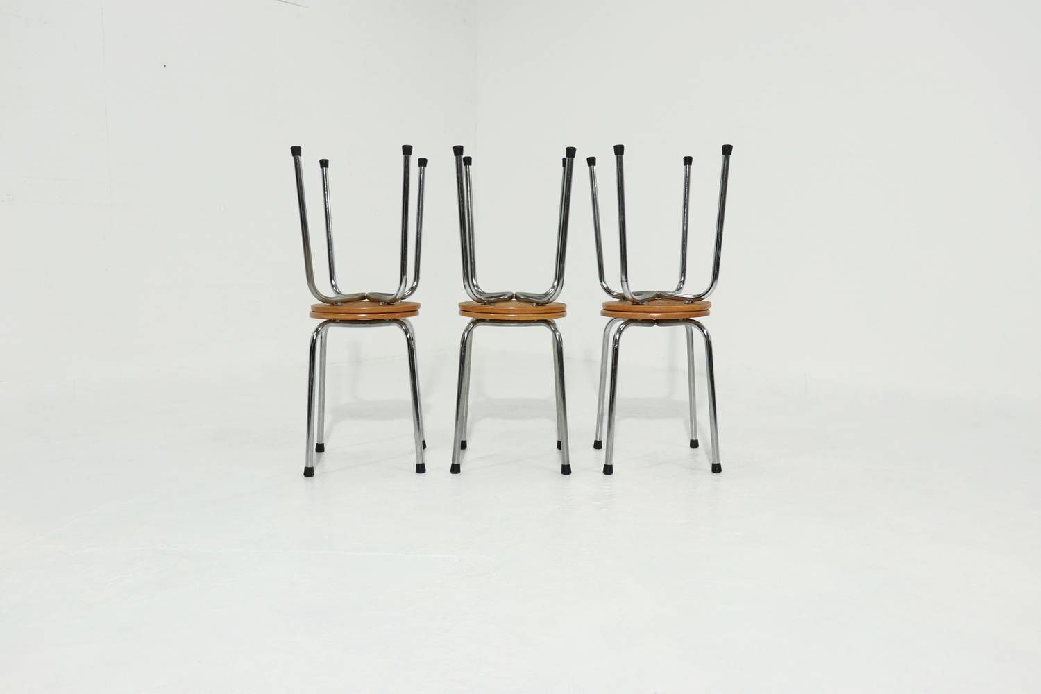 4 X Industrial Stool Dutch Design 1960s image 3