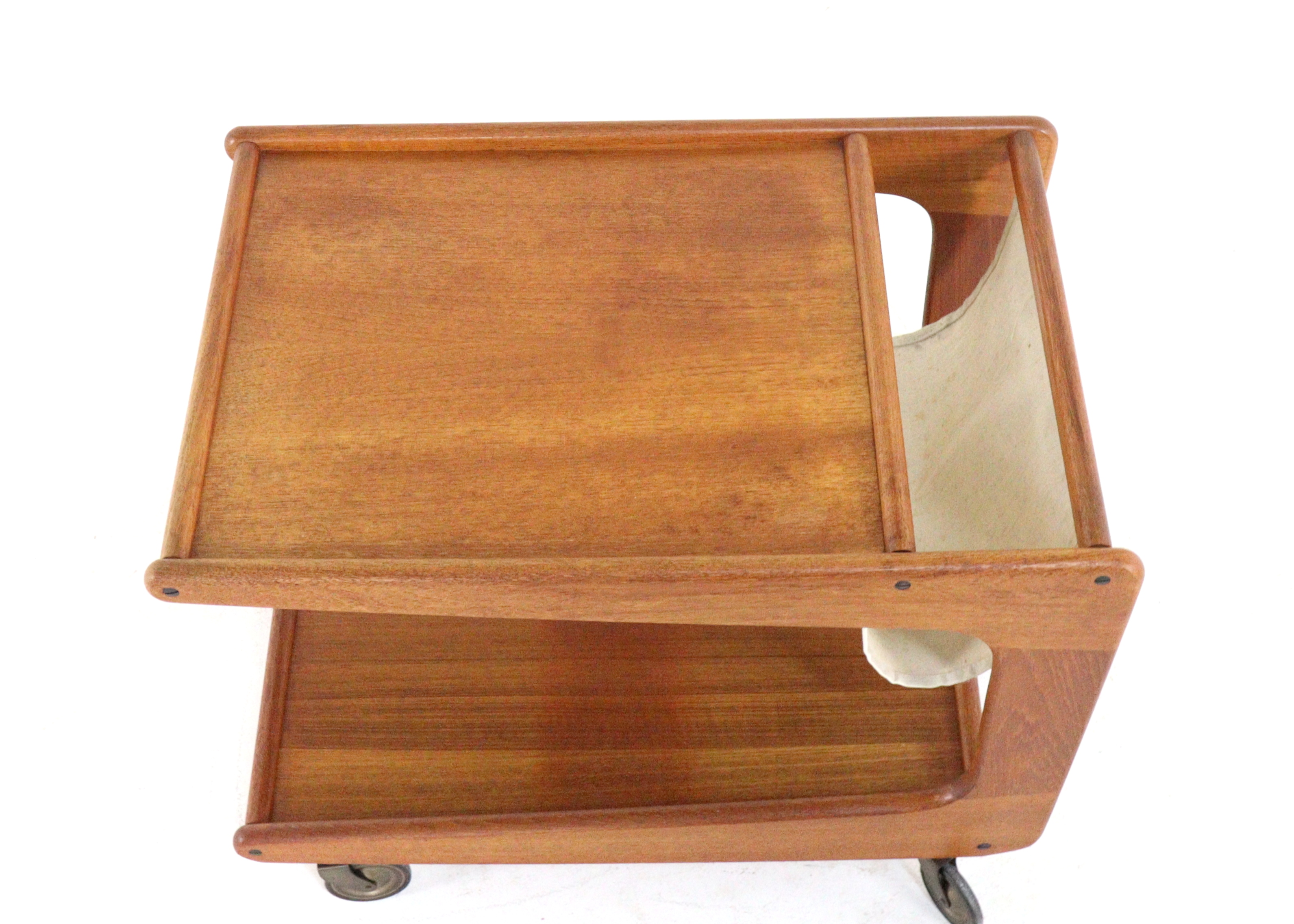 Sika Mobler Trolley Met Lectuurhouder Tijdschriftenrek Vintage Deens image 6