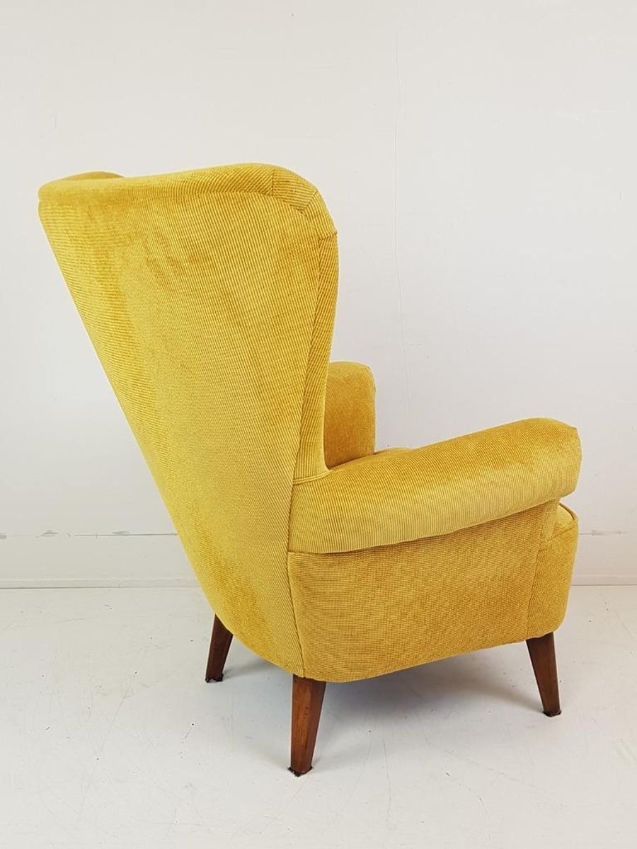 Vintage Artifort Theo Ruth Fauteuil Geel Nieuw Gestoffeerd image 7
