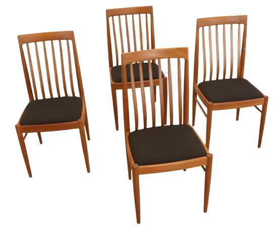 Set 4 Bramin Eetkamerstoelen Stoelen Gestoffeerd Vintage 'halgarde' image 6