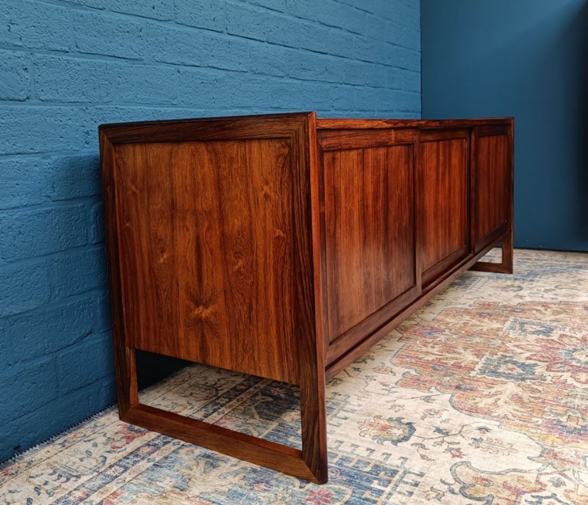 Vintage Palissander Lowboard, Deens Design Van Mørke Møbelfabrik, Jaren 60 image 9