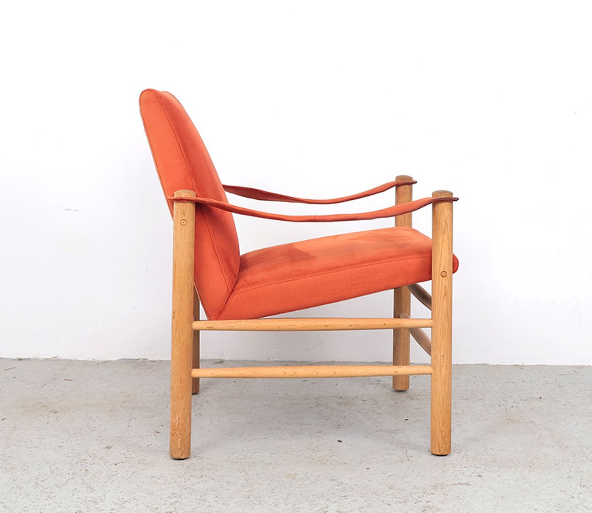 Safari Stoelen Van Eikenhout, Skipper Møbler 1980s image 5