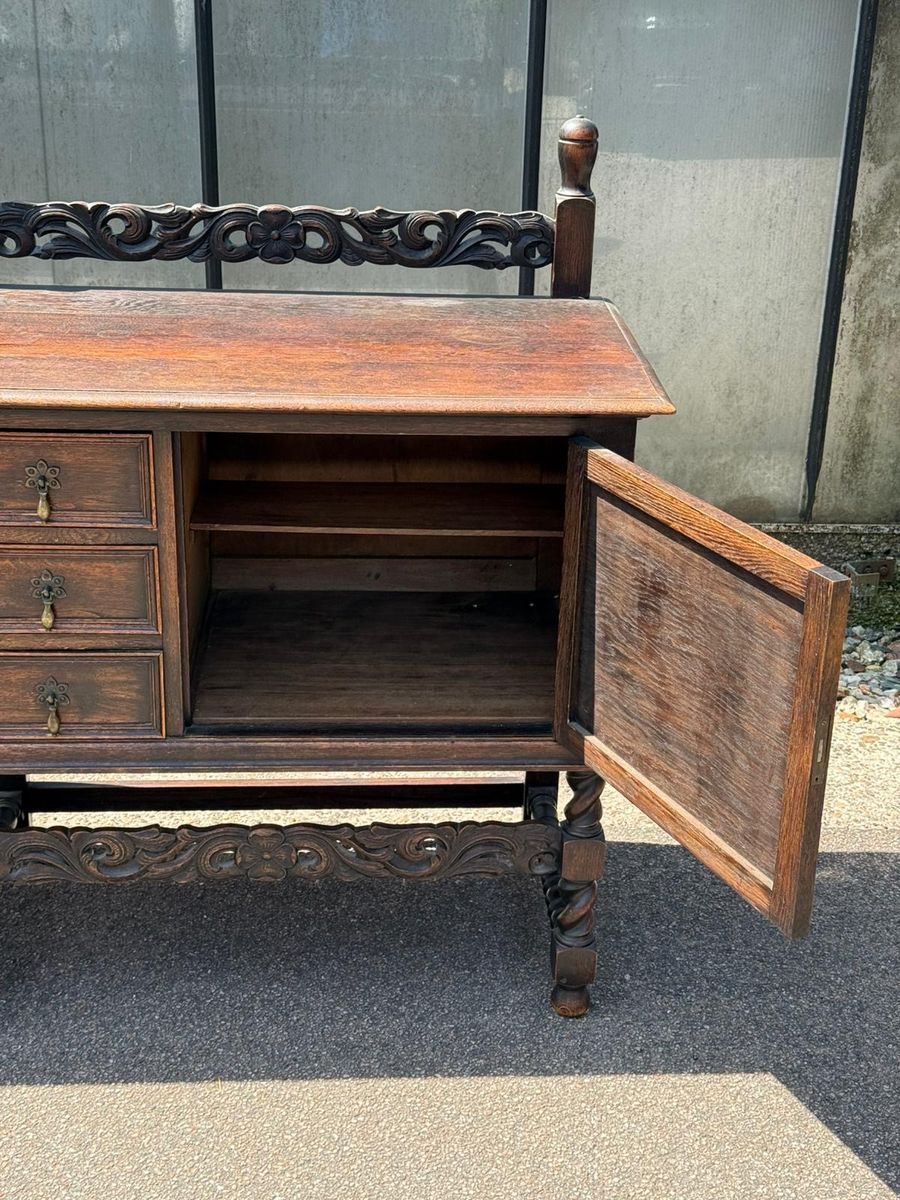 Jacobean Style Carved Oak Sideboard image 6