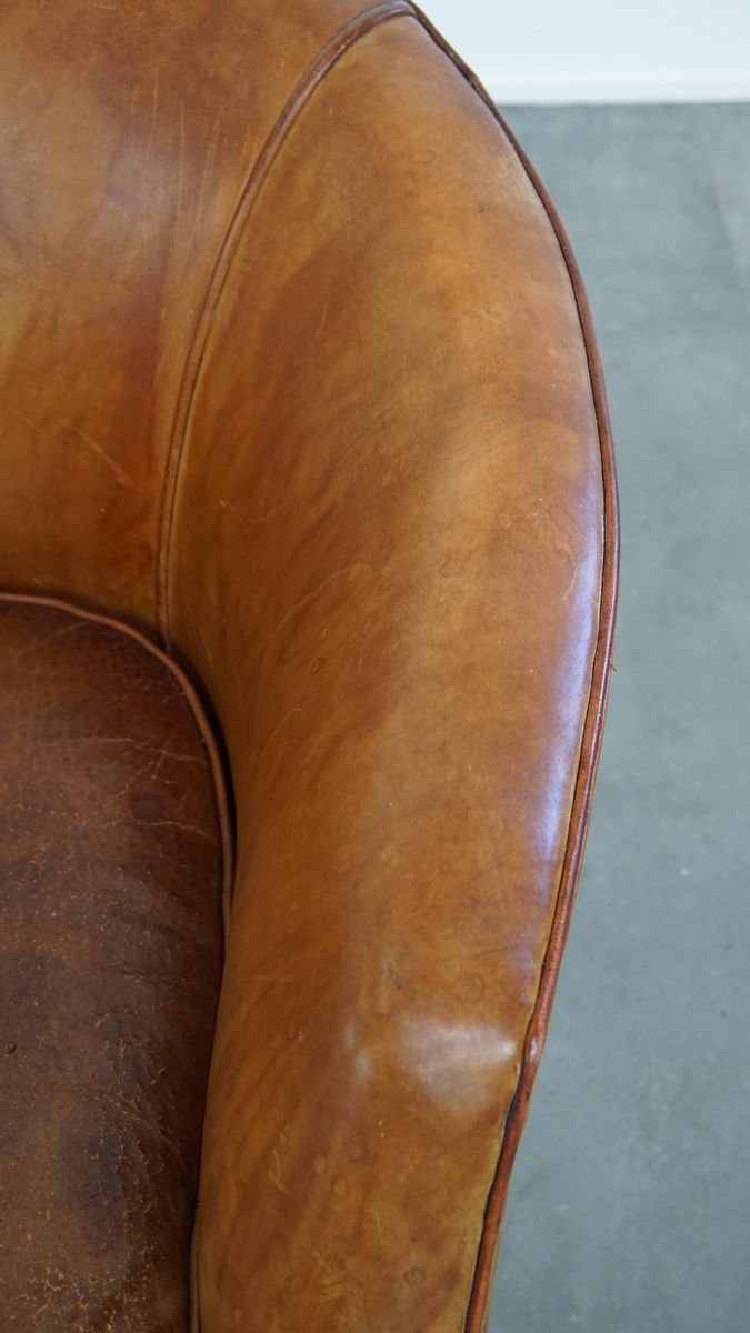 Geweldige, Unieke Vintage Schapenleren Design Fauteuil Van Bart van Bekhoven image 5