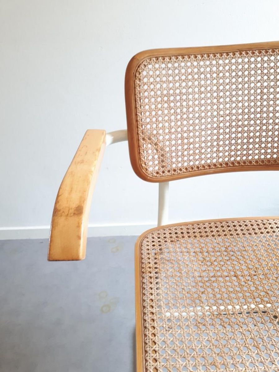* Vintage Cesca Stoel Marcel Breuer Stijl Webbing Bureaustoel - Tnc3 image 13