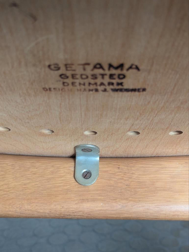 Deense Design 2-zits Bank & Fauteuil Hans Wegner Voor Getama image 5