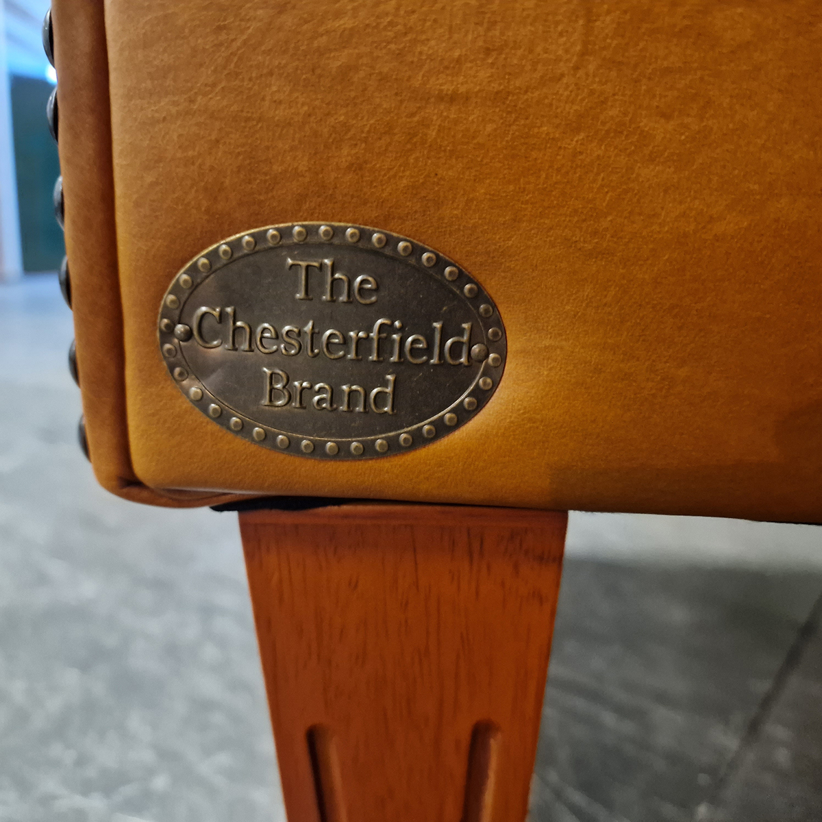 Chesterfield Club Chair - Golden Oak image 8
