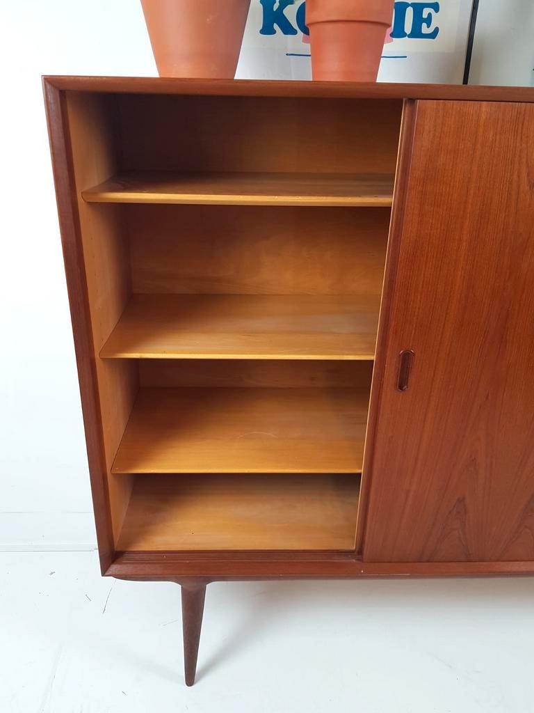 Vintage Deens Teak Houten Highboard Wandkast Laden Omann Jun image 11