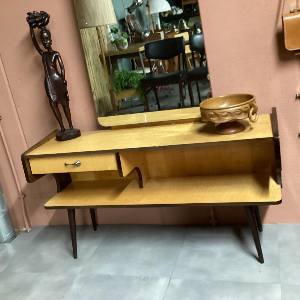 Vintage Kaptafel Met Spiegel image 3