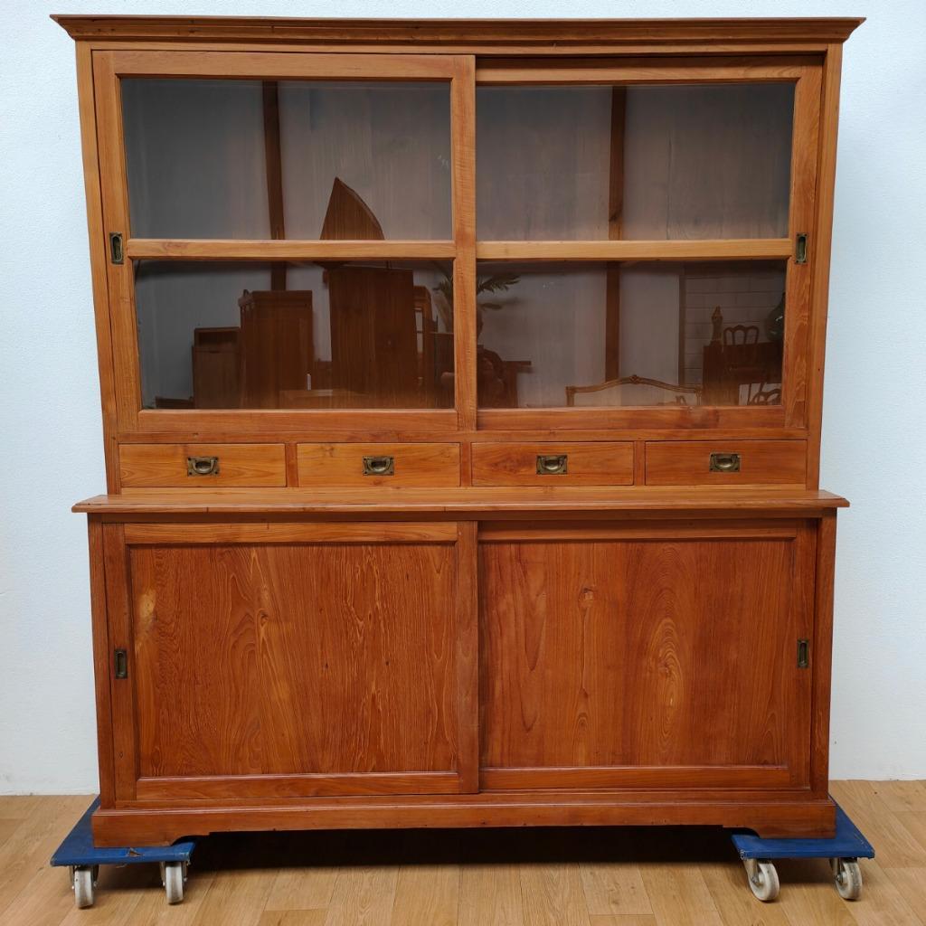 Vintage Landelijke Buffetkast Wandkast Keukenkast Teakhout image 3