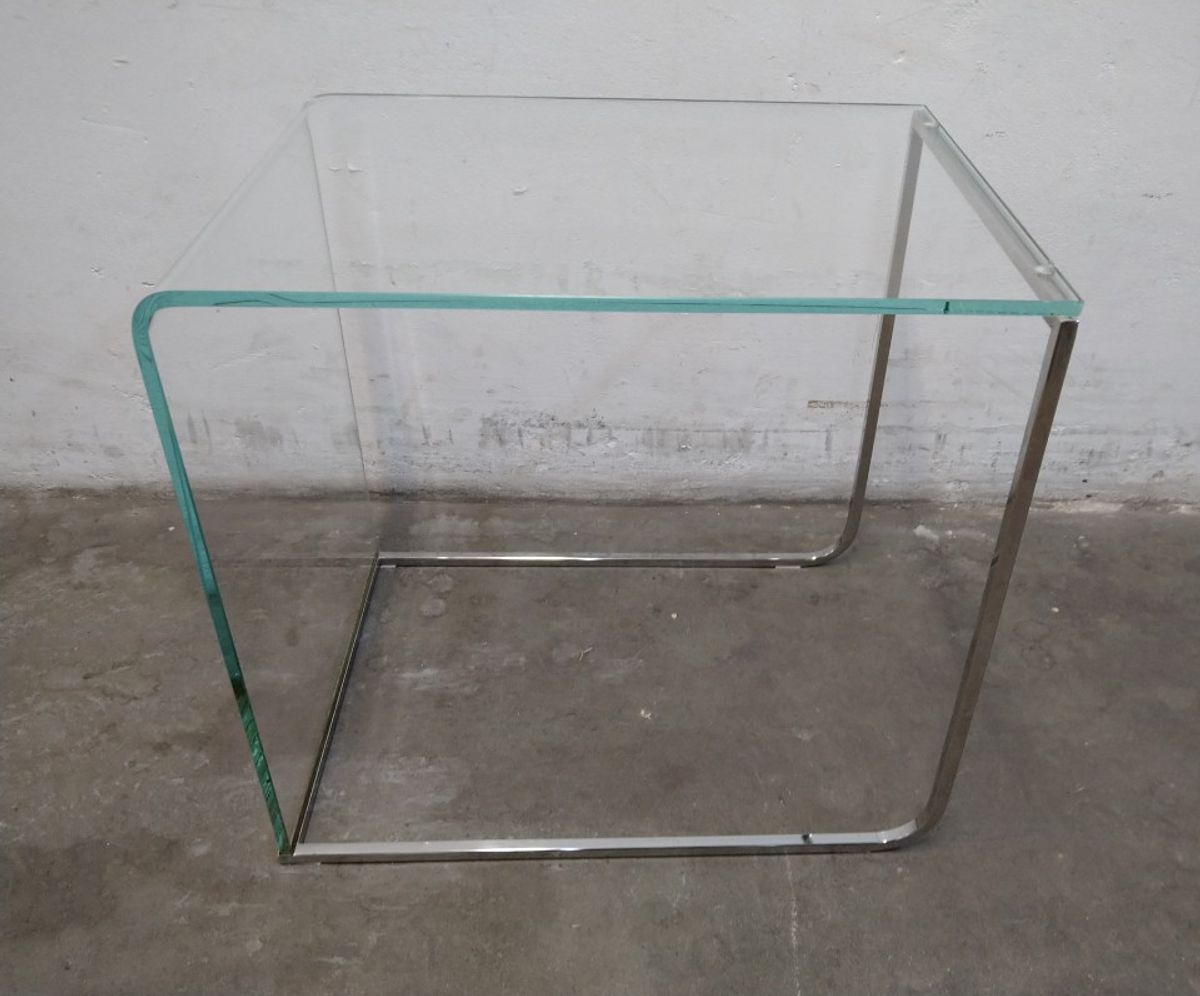 Vintage Glazen Bijzettafel image 9