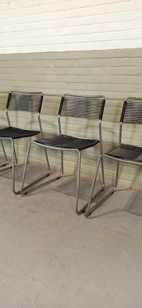 Set Van 6 Melker Spaghetti Stoelen, Lisa Norinder Voor Ikea image 10