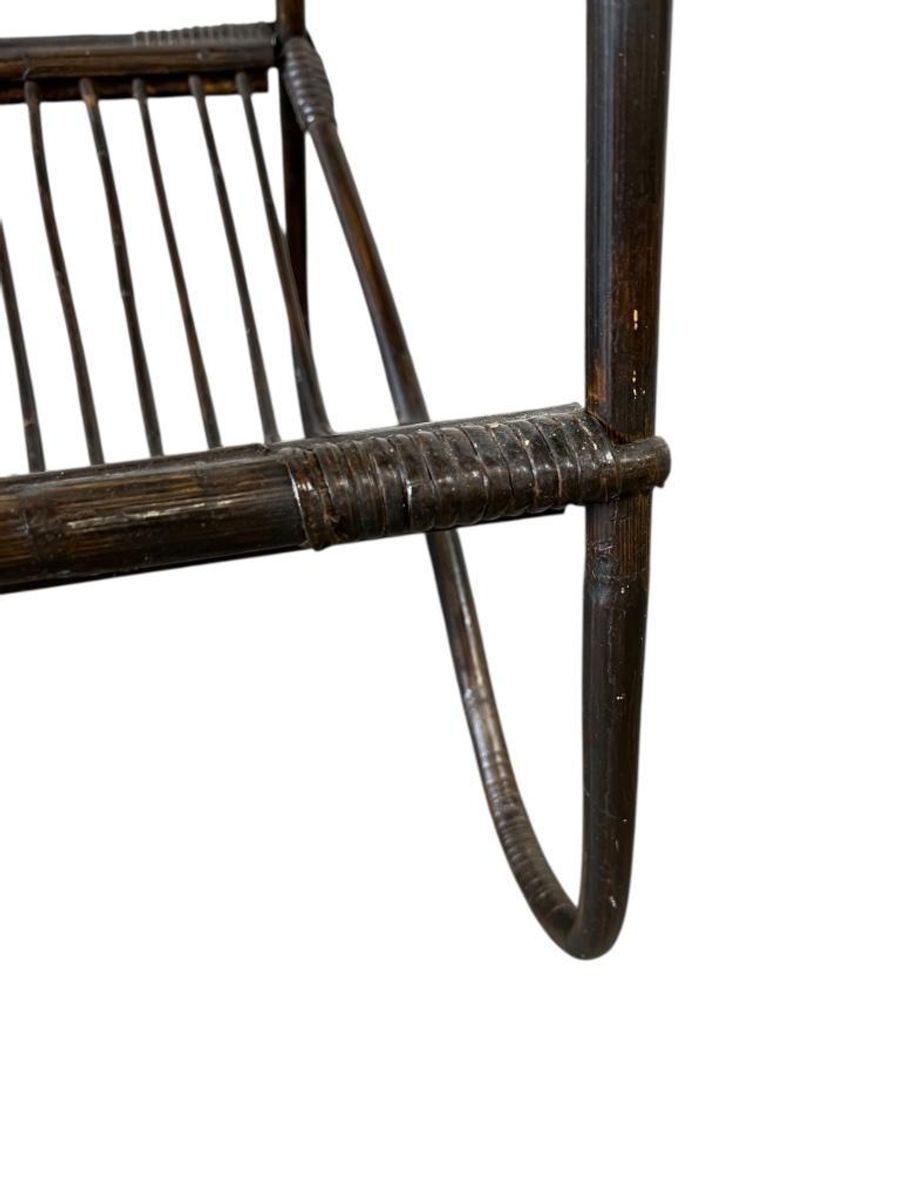 Vintage Rotan Bijzettafel / Sidetable / Plantentafel image 7