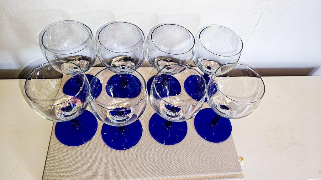 8x Wijnglas Donkerblauwe Steel Luminarc image 6