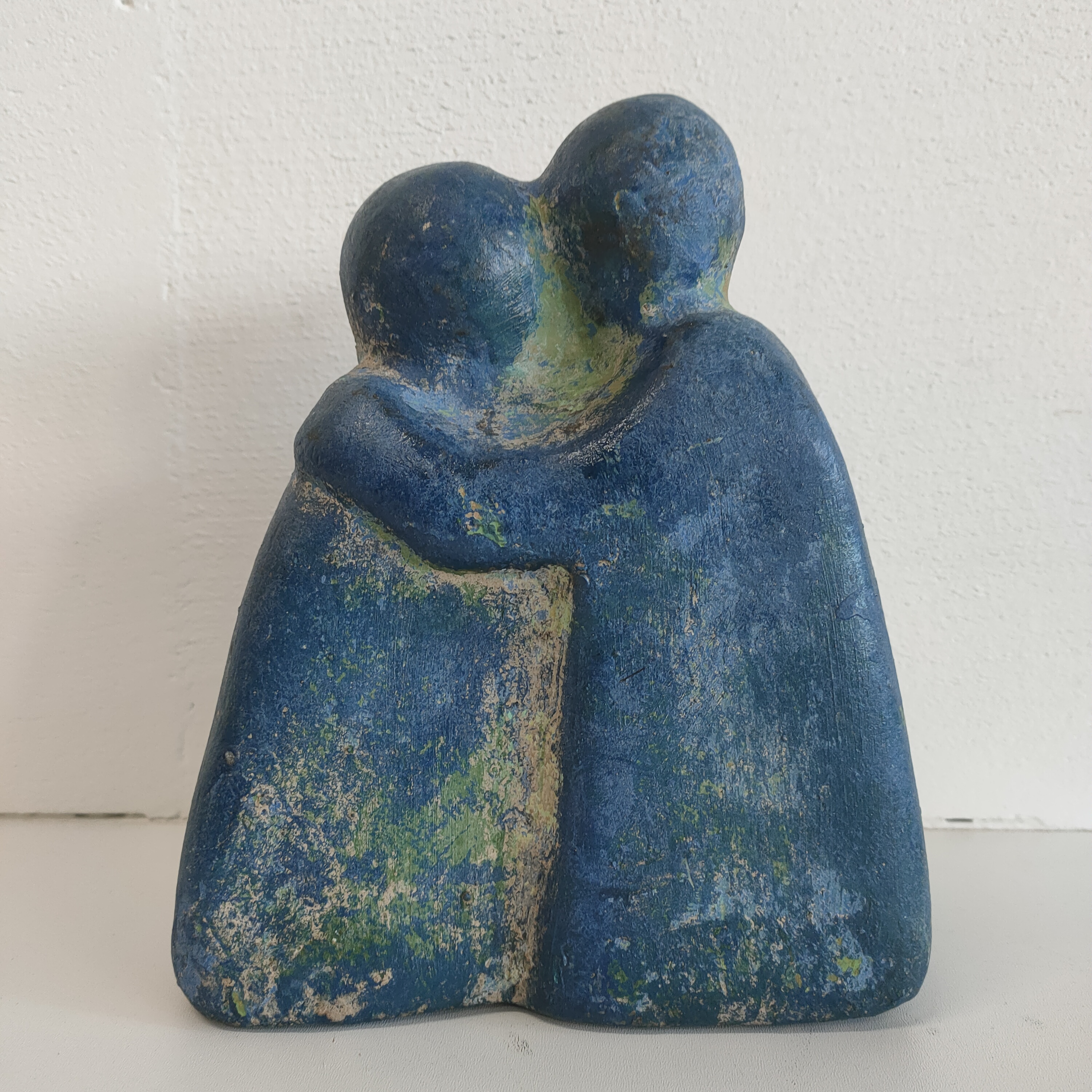 Blauw Sculptuur Beeld "de Knuffel" image 7