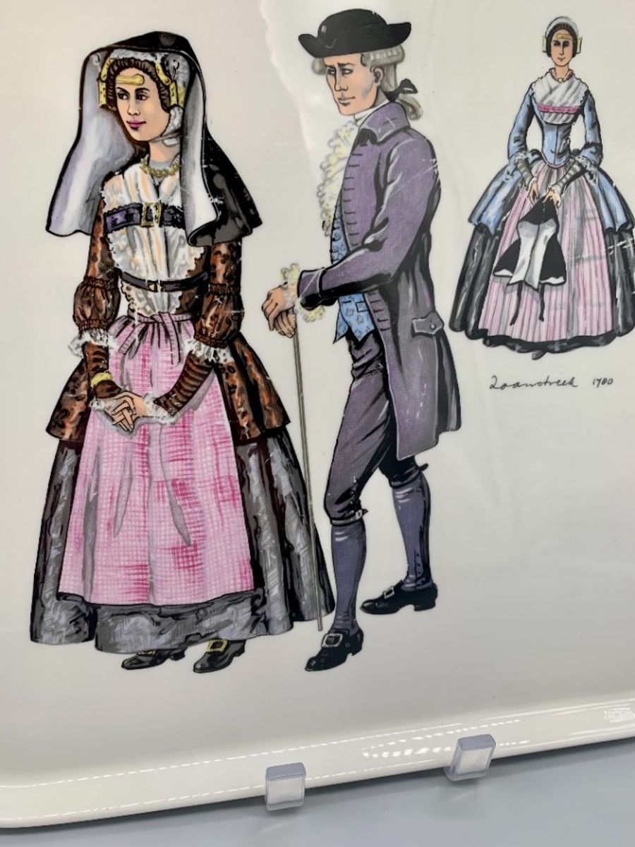 Vintage Villeroy & Boch Taartschaal Klederdracht image 5