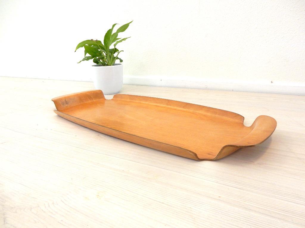 Vintage Silva Sweden Dienblad Jaren 60 Hout Design image 2