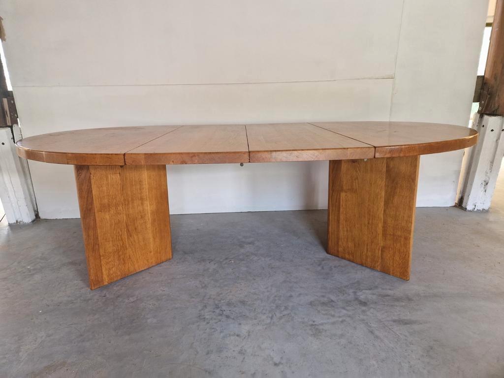 Vintage Massief Houten Uitschuifbare Eettafel Xl Design image 7