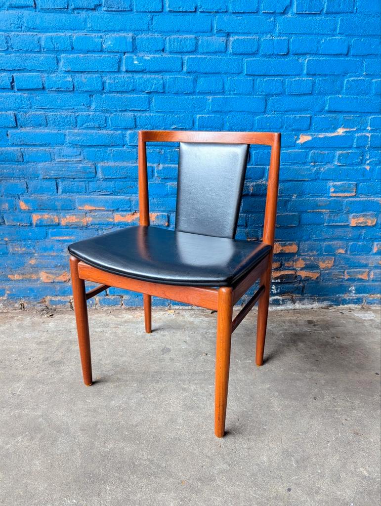 Set 5 (of 6) Deense Teak Stoelen , Findahls Møbelfabrik image 9