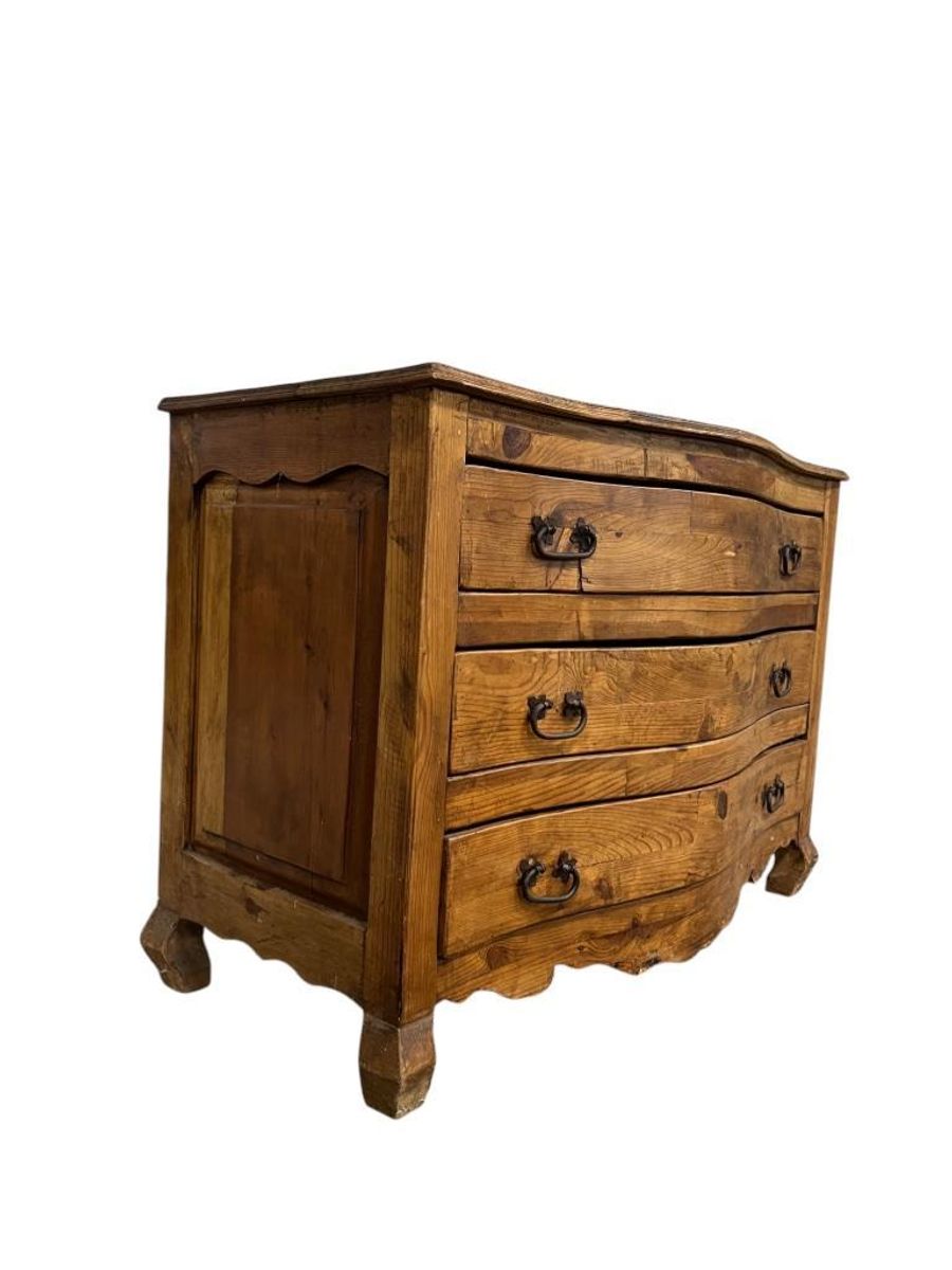 Brocante Houten Xl Ladekast / Buikkast image 6