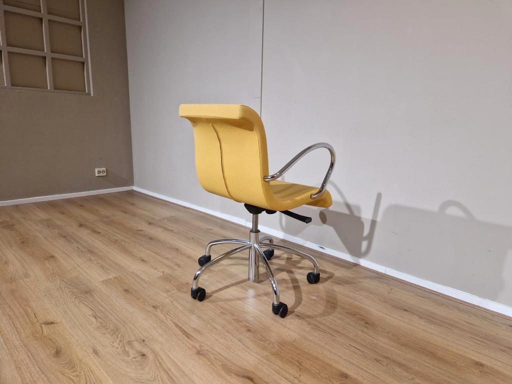 8x Lensvelt Flag Bureaustoelen - Eetkamerstoelen - Geel image 2