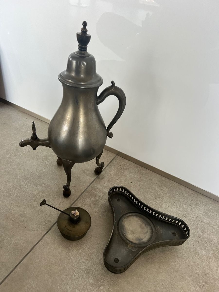 Vintage Kurtz Edeltin Uit Tiel Koffiepot image 4