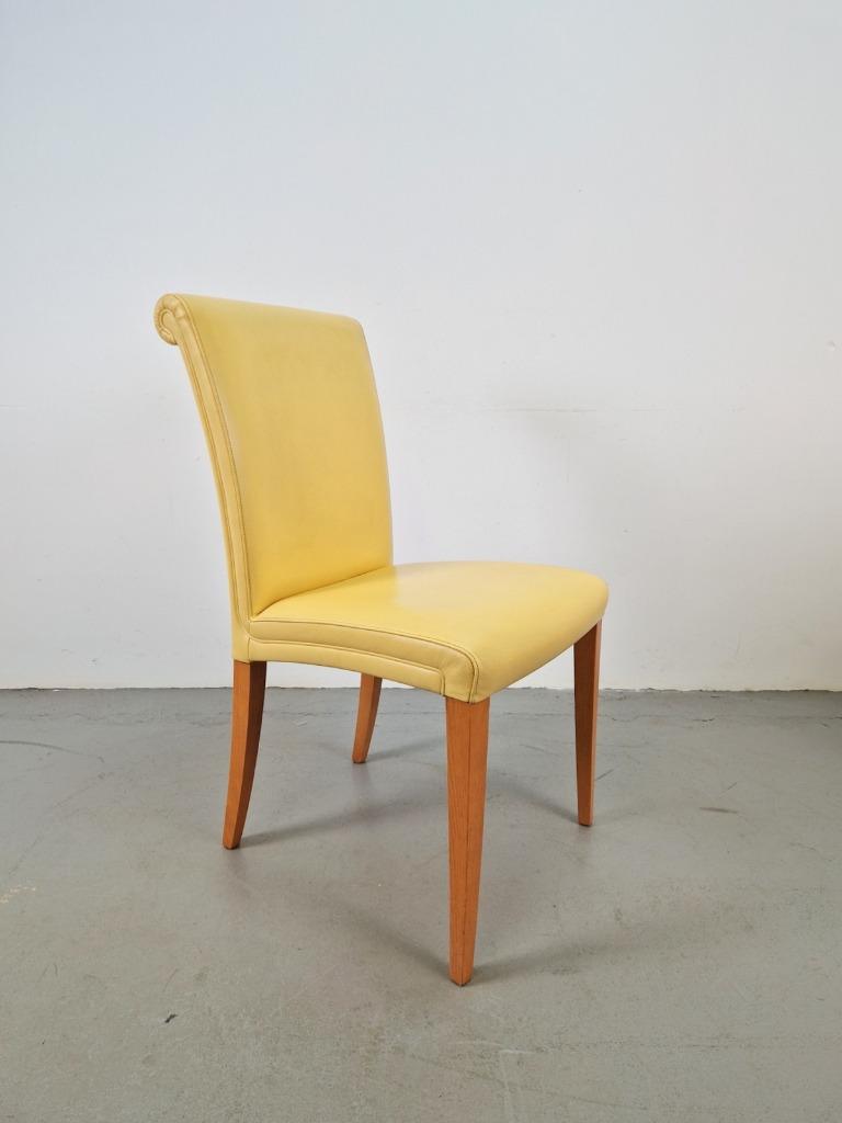 6 X Postmodern Poltrona Frau Leren Eetkamerstoel Italy Stoel image 22