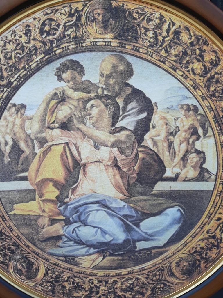 Mooi Doek Met Afbeelding Michelangelo In De Opera Tondo Doni image 4