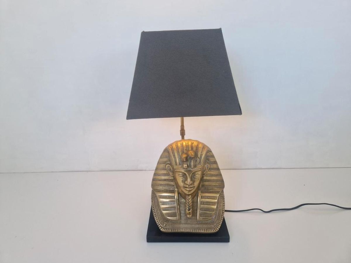 Hollywood Regency Tafel Lamp Farao Deknudt Jansen Stijl. image 1