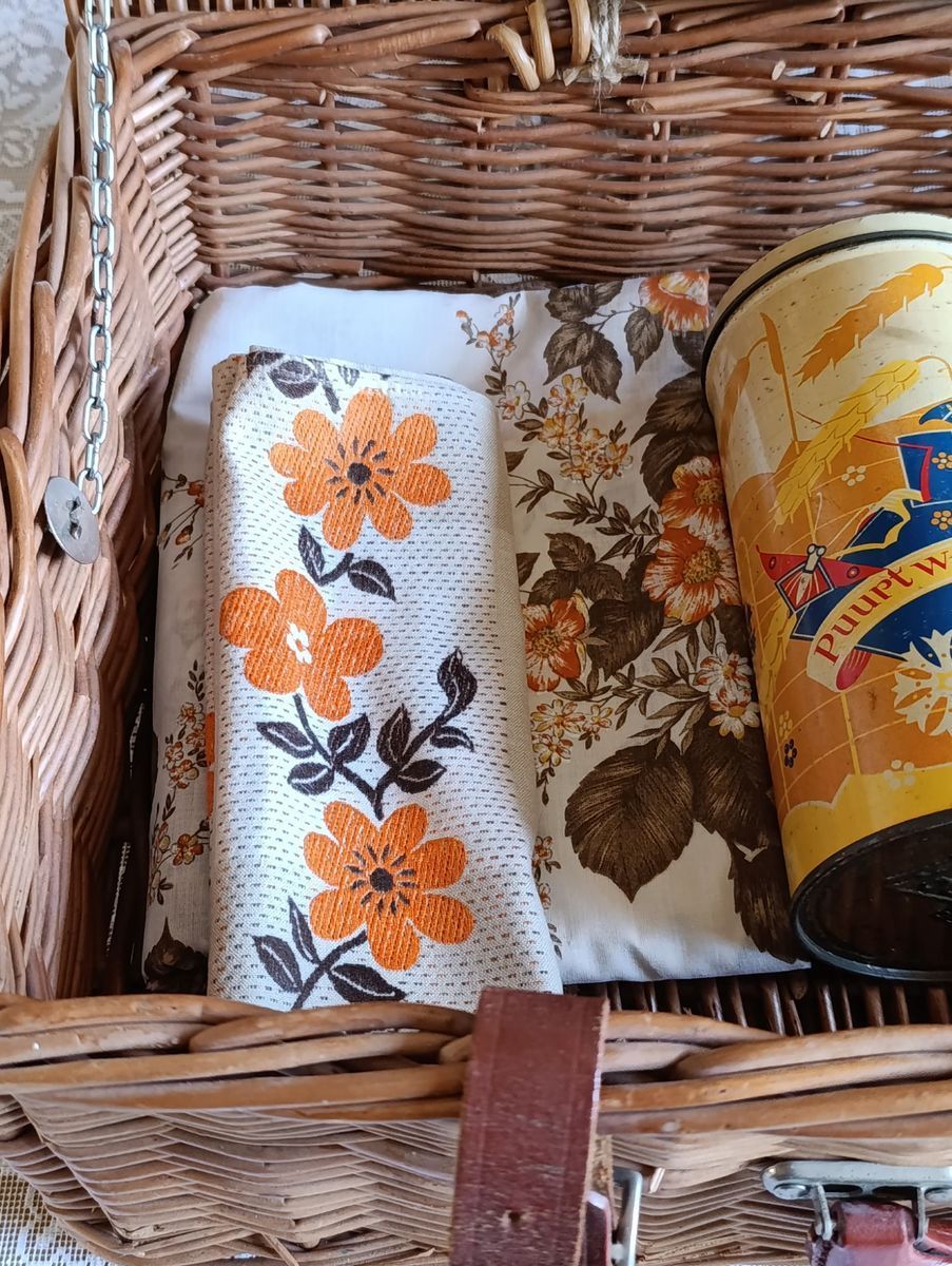 Vintage Picknickmand Van Optima England, Uniek & Duurzaam Gerestyled image 5