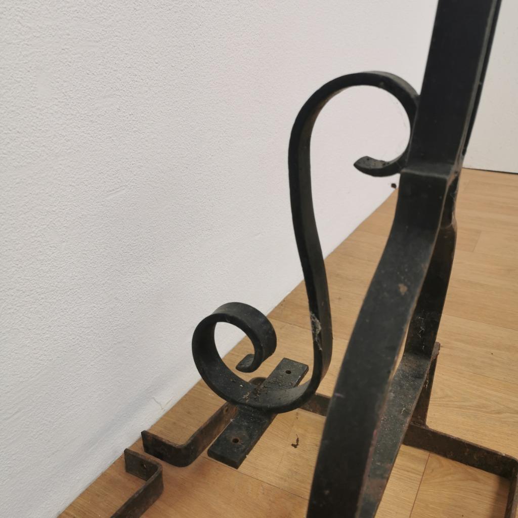 Zeer Groot Antiek Smeedijzeren Kruis Crucifix Religieus image 13