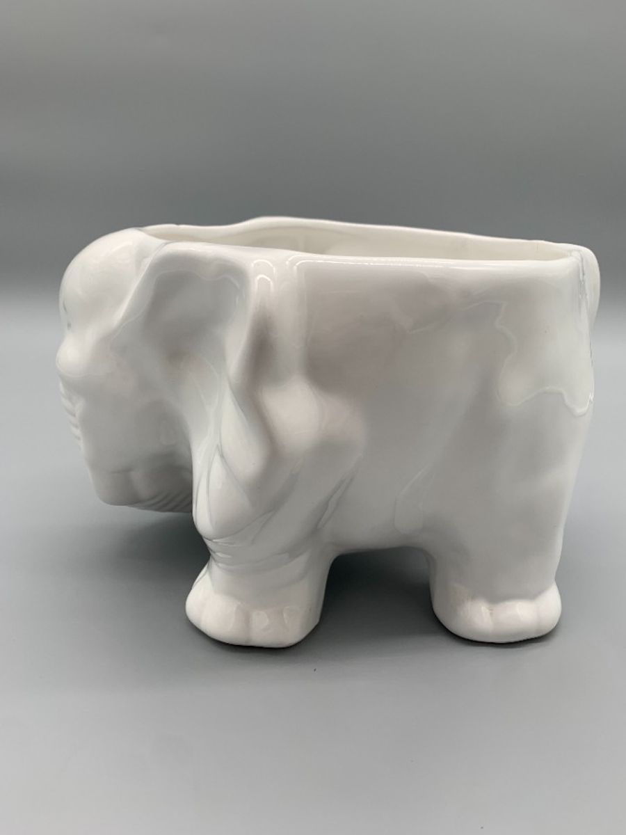 Grote Bloempot Olifant Wit image 4