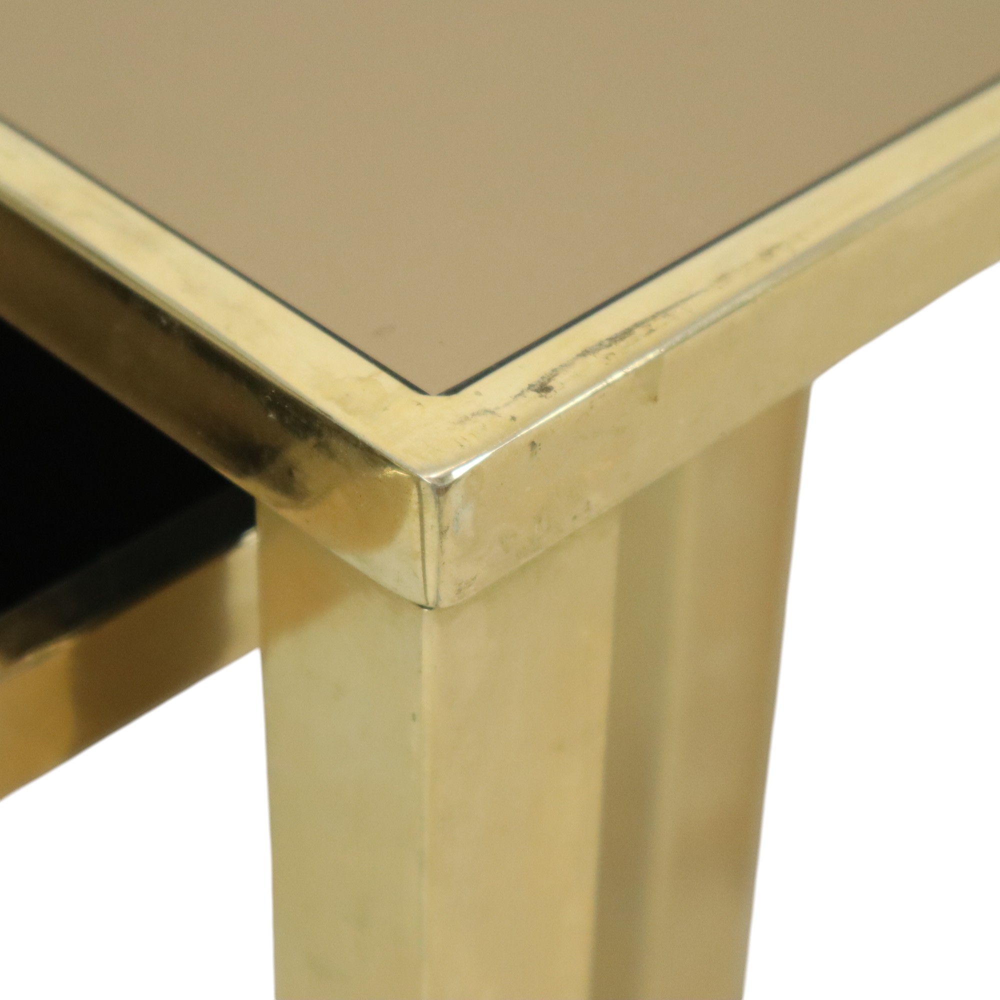 Hollywood Regency Nesttafels Belgo Chrom 23kt Goud Verguld image 6