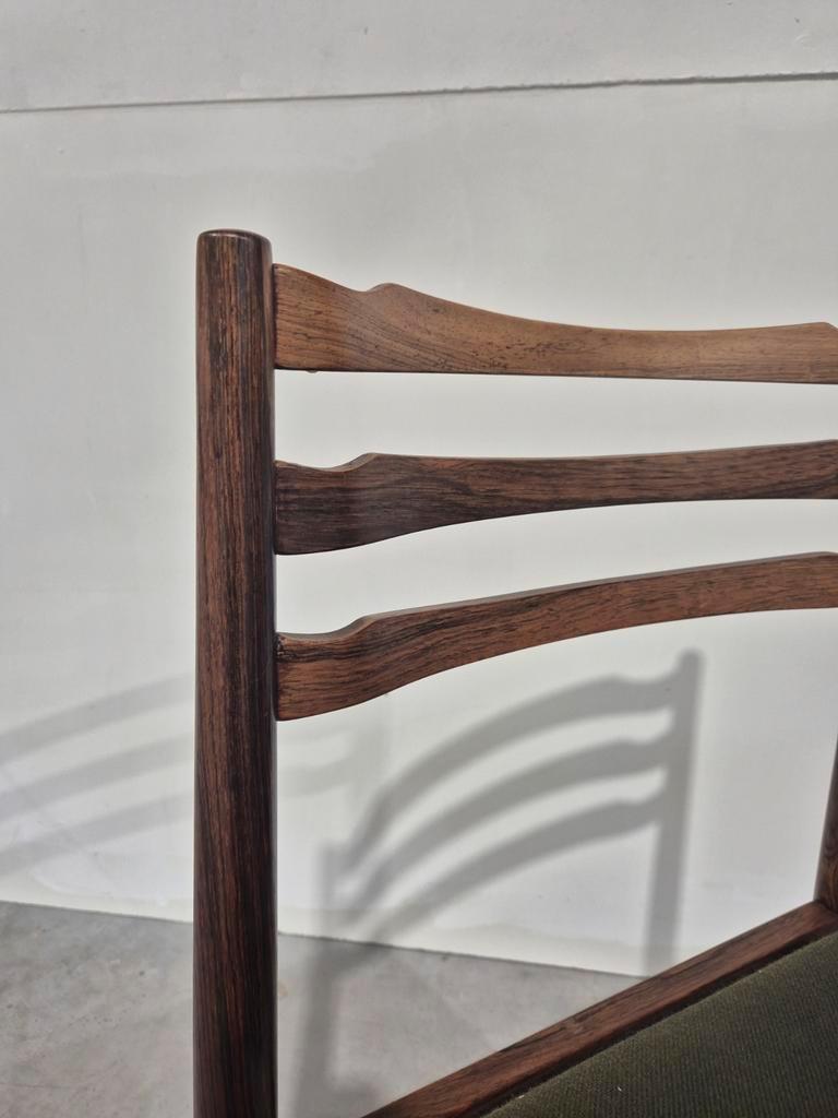 2 Vintage Pallisander Deens Design Eetkamer Stoelen image 4