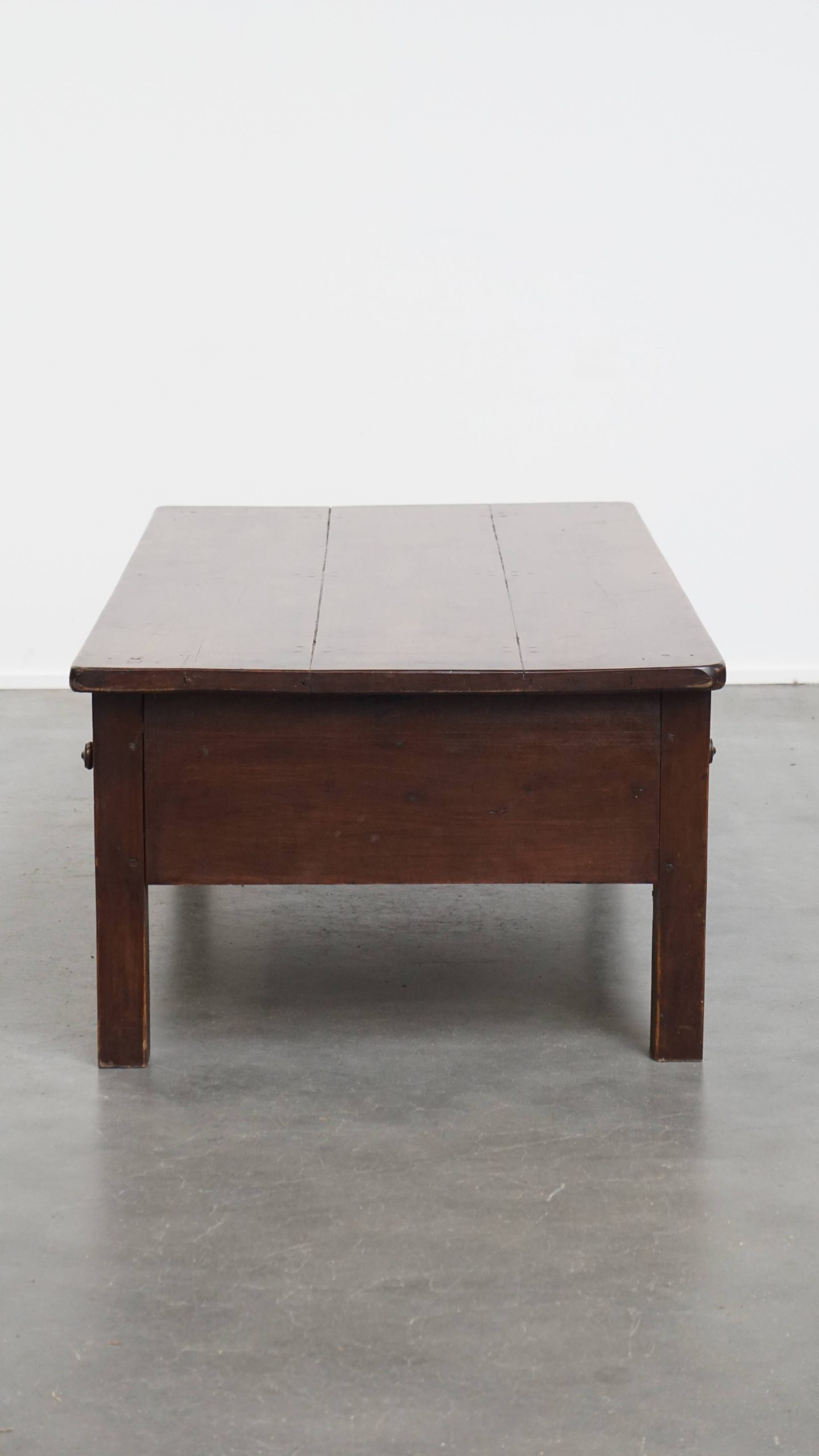 Prachtige En Unieke Antieke Franse Salontafel Van Vruchtenbomenhout Met 5 Lades image 4