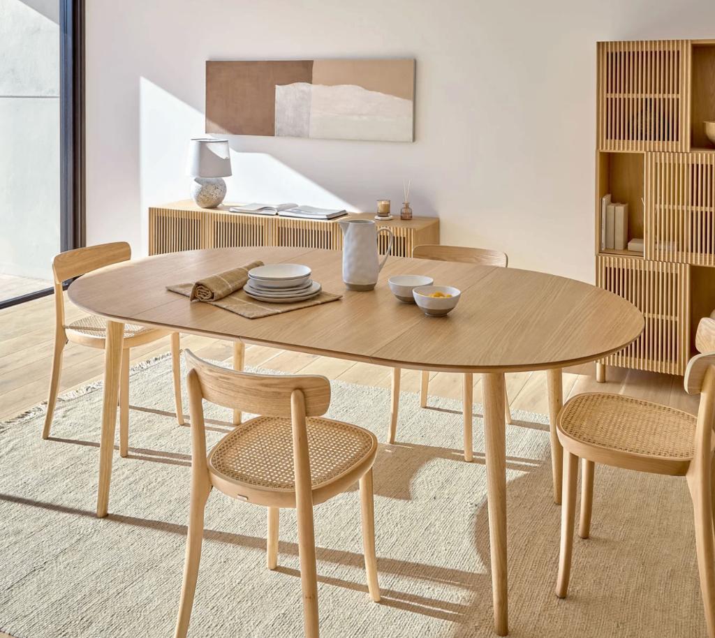 Kave Home | Oqui Eettafel Uitschuifbaar Rond image 8