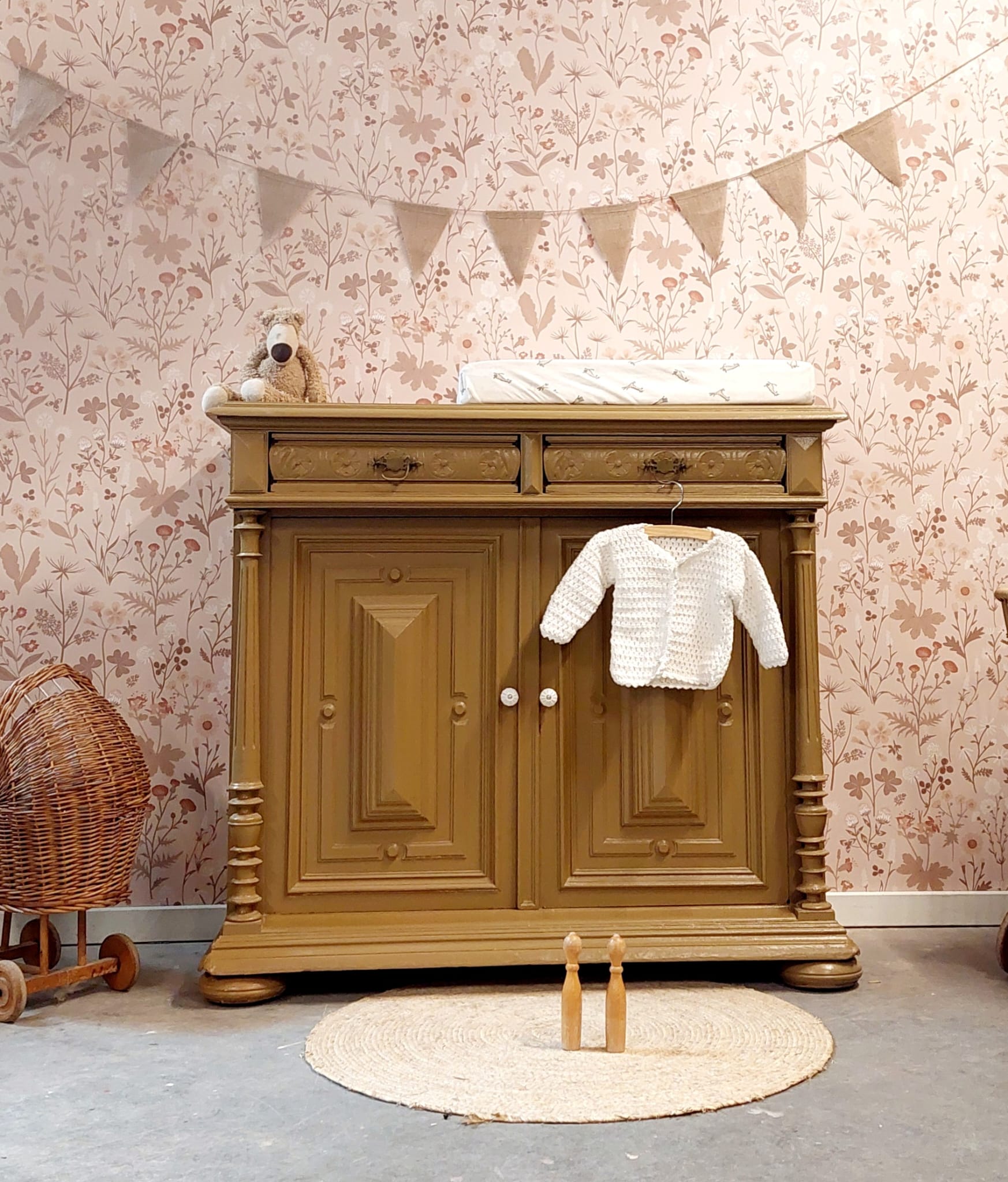 Uniek Vintage Dressoir /commode In De Prachtige Kleur Warm Tan image 6