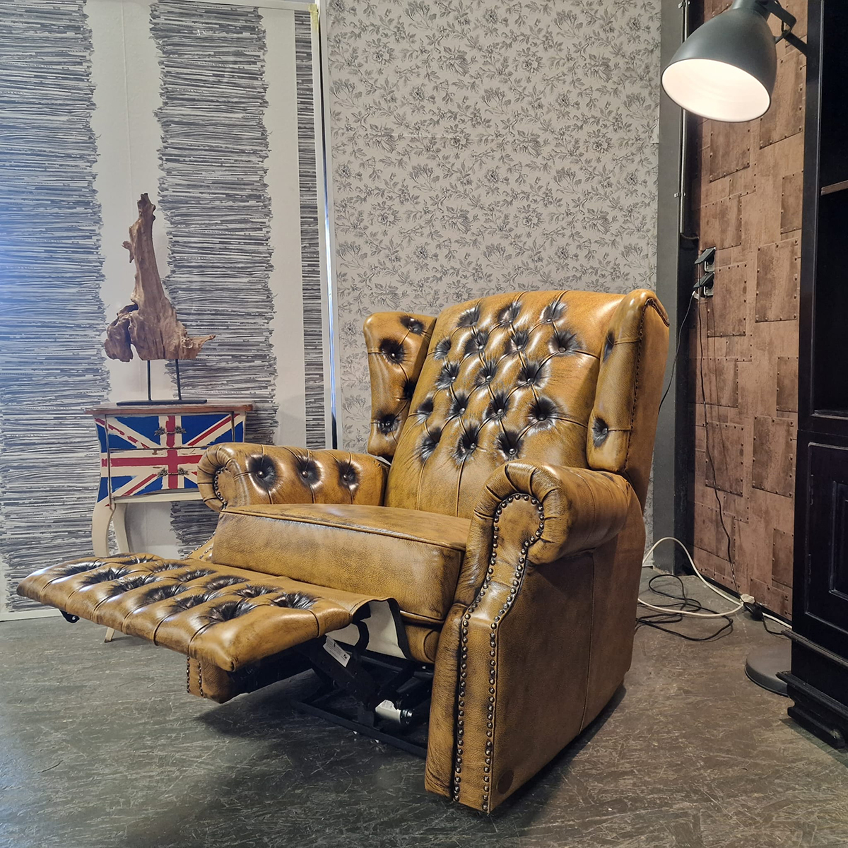 Chesterfield Tremblay Relaxfauteuil - Antiek Whiskey image 11
