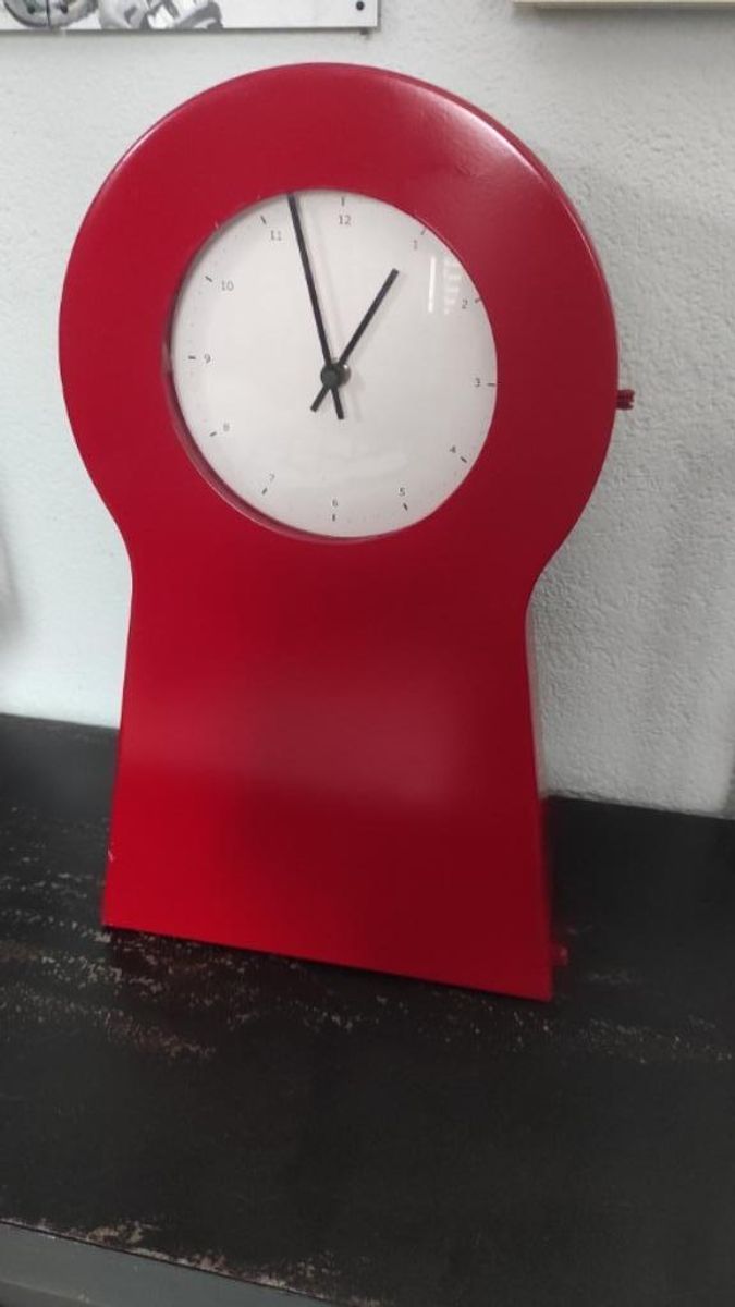 Vintage Klok IKEA Ps Collectie Rood image 2