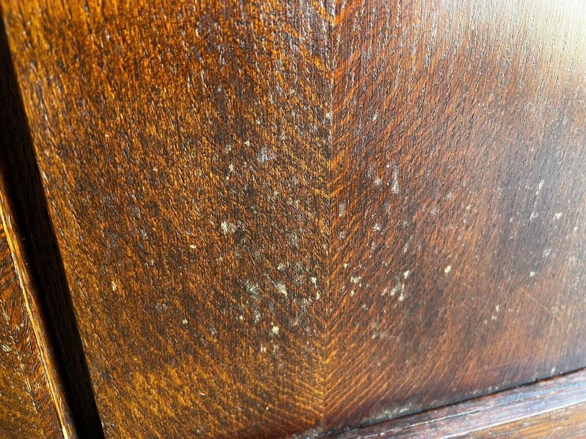 Vintage Dressoir / Retro Lange Extra Diepe Kast Donker Hout image 18
