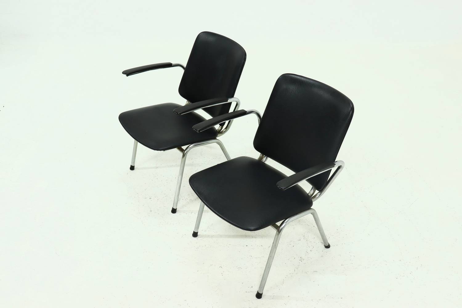Set Of 2 Tubular Armchairs By Gebroeders de Wit 1960s image 9