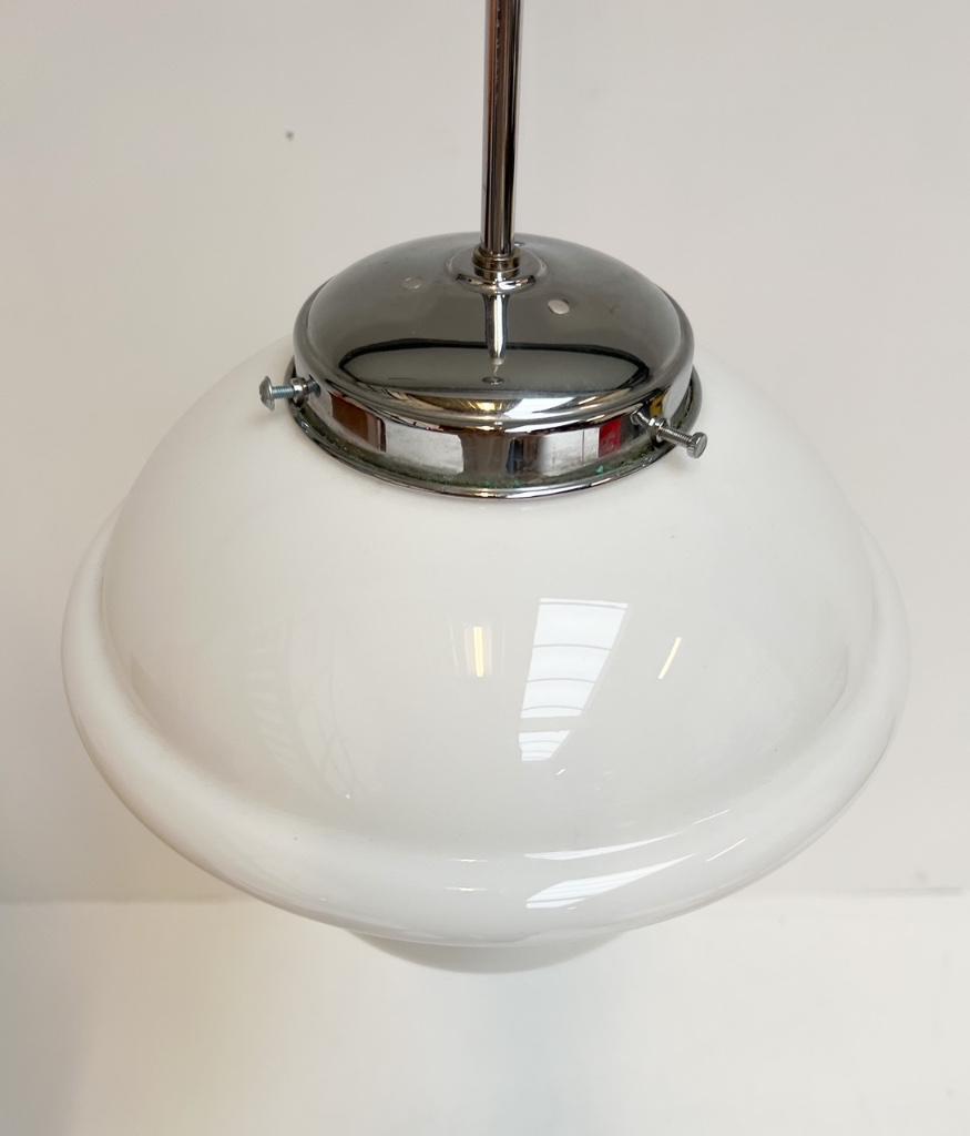 Opaalglazen Plafondlamp Met Kabel Uit De 1960’s image 9